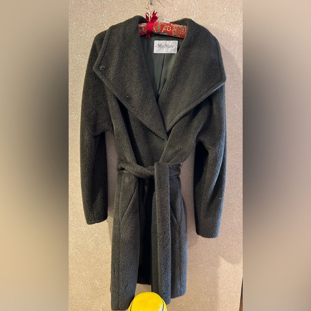 Max Mara Alpaca Wrap Coat 8
